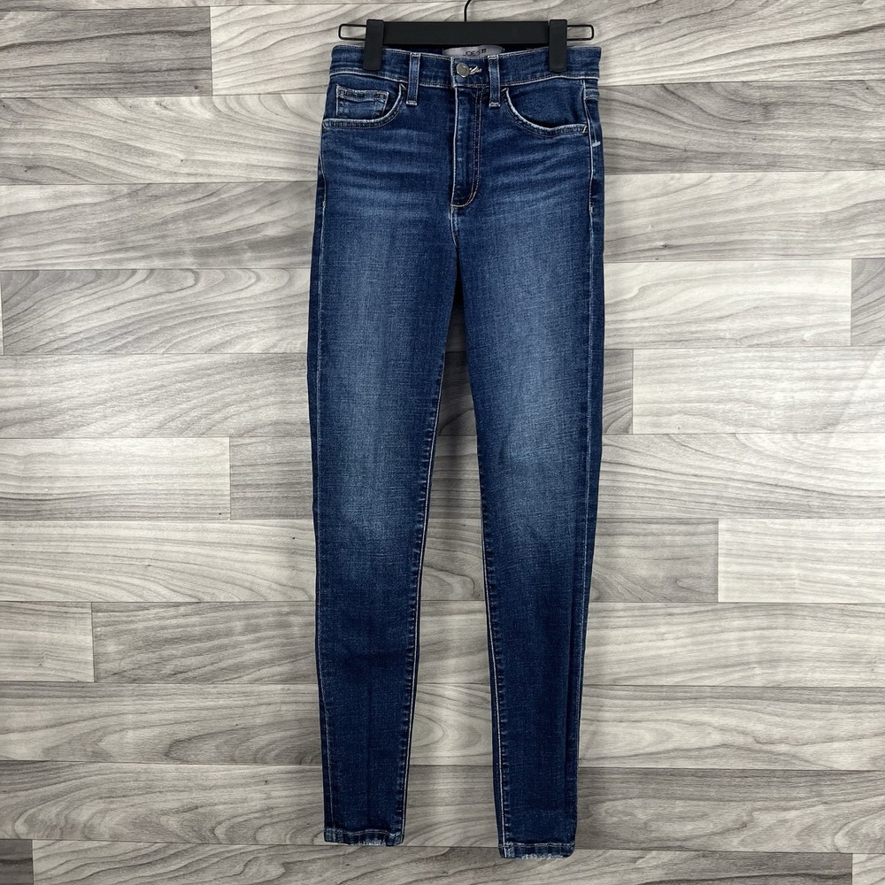 Joe's Jeans Womens 24 Blue Skinny Stretch Pockets‎ Medium Wash Denim Mid Rise